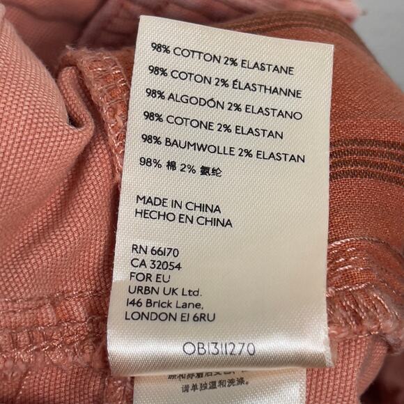 Anthropologie Pilcro Relaxed Pleated Shorts Coral Size 27 Summer Casual - Picture 11 of 15